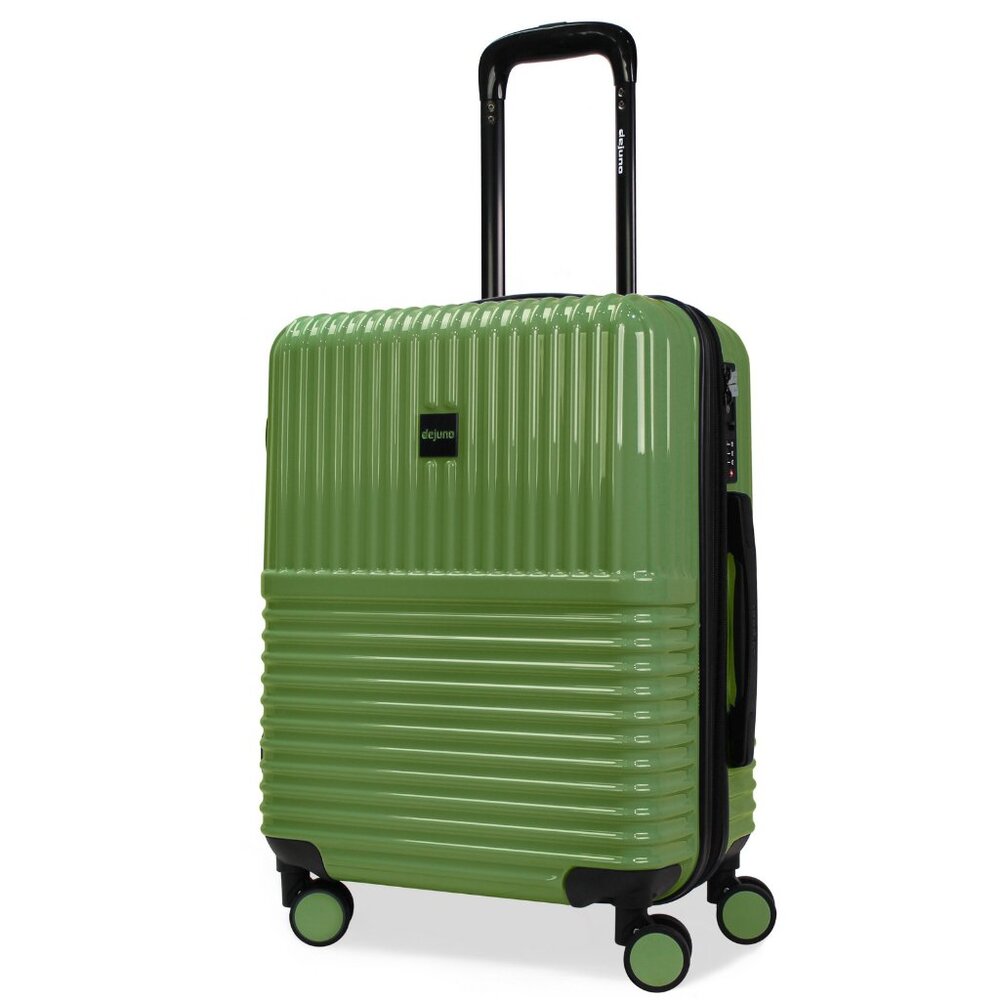 NEW -World Traveler Dejuno Tonal 20-Inch Carry-On Polycarbonate Luggage - Matcha